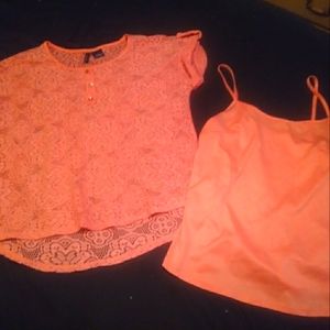 Lace top w tank